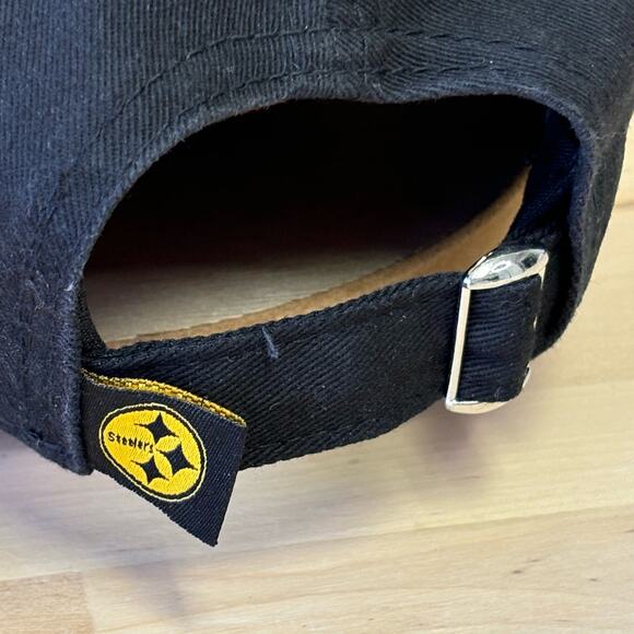 Pittsburgh Steelers AFC Baseball Hat Black One Size Adjustable - Picture 4 of 5